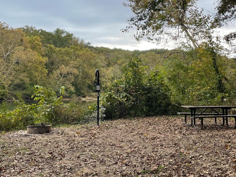 Cedar Spring's campsites are mere feet away from the Current River.