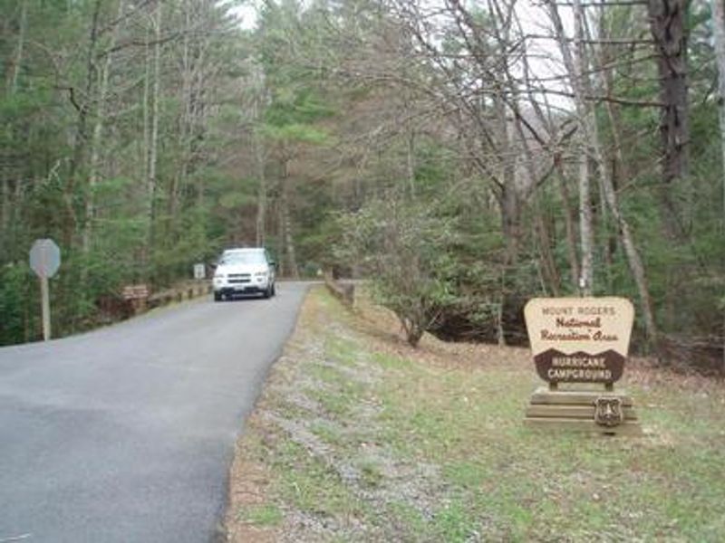 Entrance of Hurricane Campground 