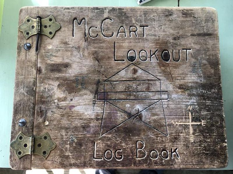 McCart Lookout log book
