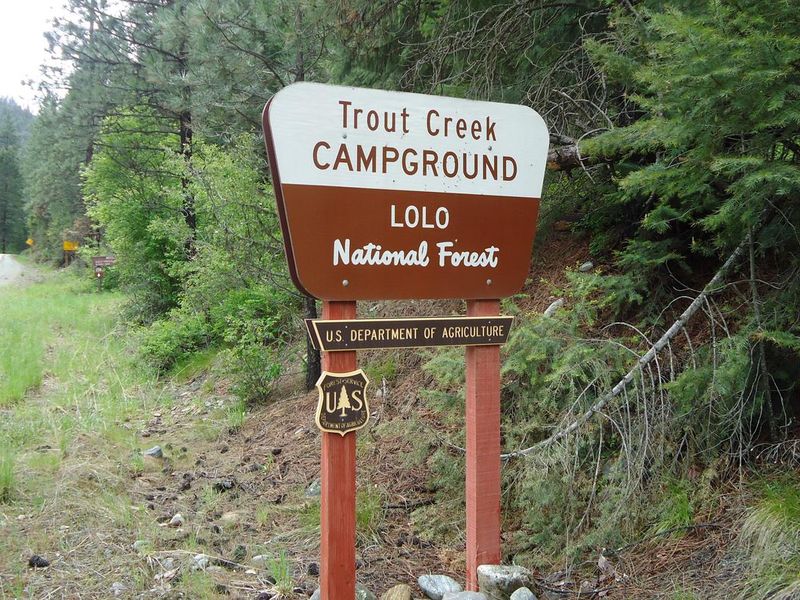 Entrance to Trout Creek Campground