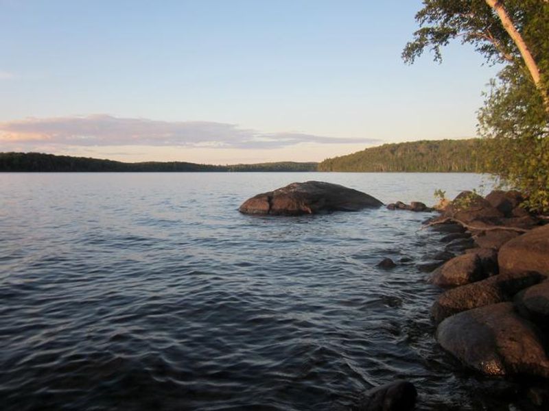 South Lake Desor Campground is a great place for sunsets.