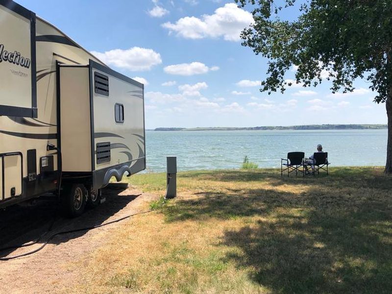 Lake front campsites