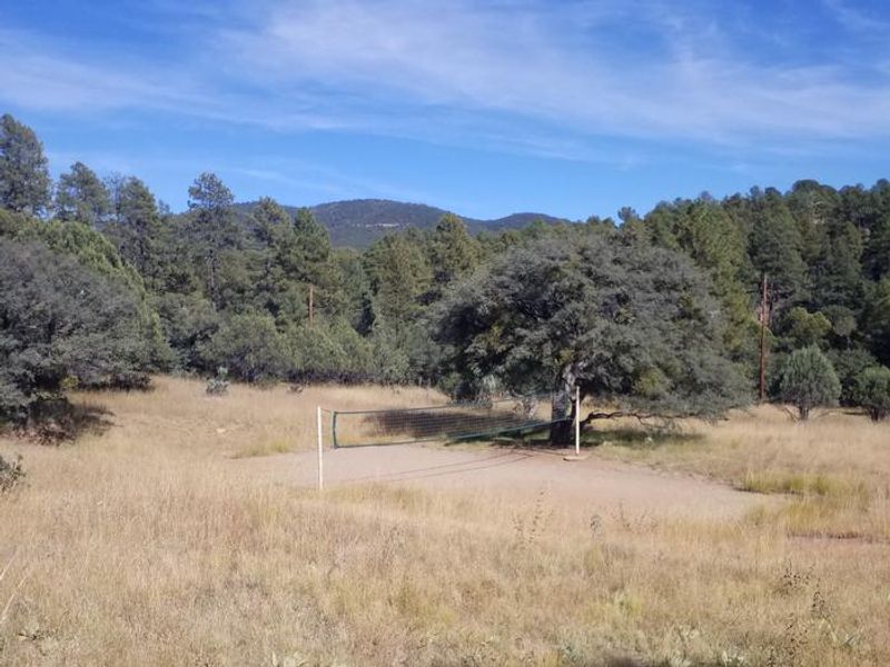 GOMEZ PEAK Picnic Site Volleyball Court with Mountain Views