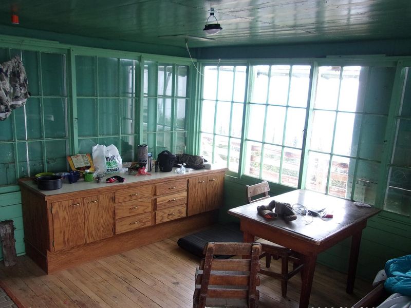 Interior of Scurvy Mountain Lookout cab