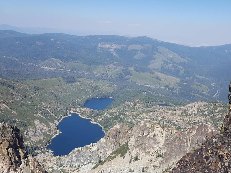 View from Sierra Buttes, hike near Berger Campground