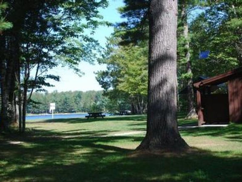 View of the Day Use Area at Camp Seven Lake Campground