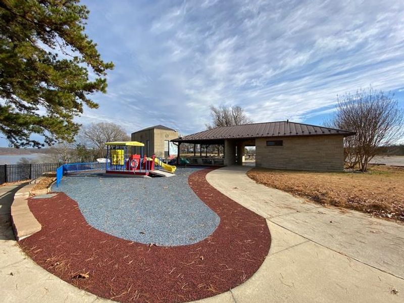 Shelter 3 is available for reservation. An accessible restroom, small play area and the Lake View Trail is adjacent to this shelter. Multiple exhibits are located within walking distance. 