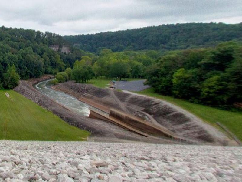 Tailwater Recreation area from Dam
