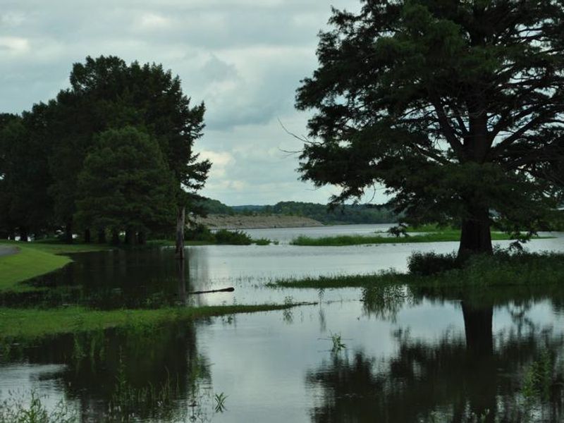 Protected cove between the main loop and north loop of Taylor Ferry South.