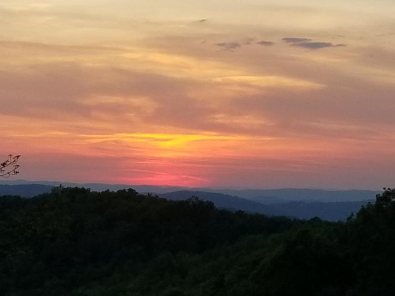 Sunset at the Saddle Overlook Near Rocky Knob Campground