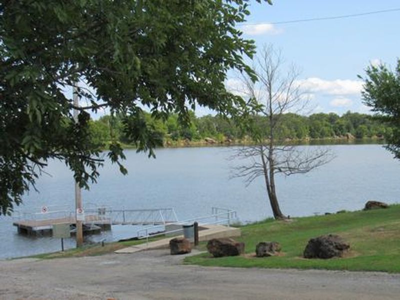 Boat ramp and dock at Sheppard Point.