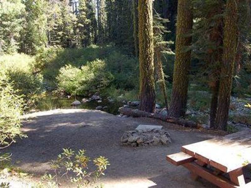 Campsite example at Sierra Campground