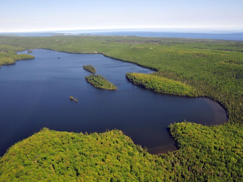 Lake Desor is the second largest inland lake at Isle Royale National Park.