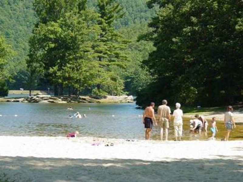 Lower lake swimming beach