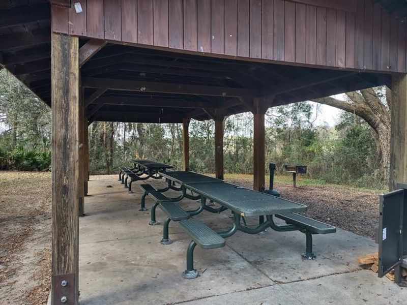 Pavilion for visitors - first come, first served
