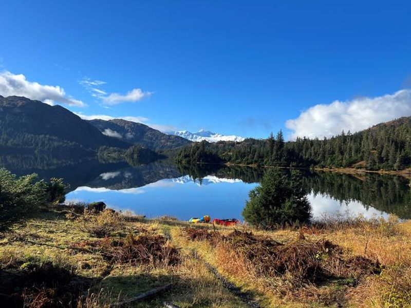 View from front of cabin