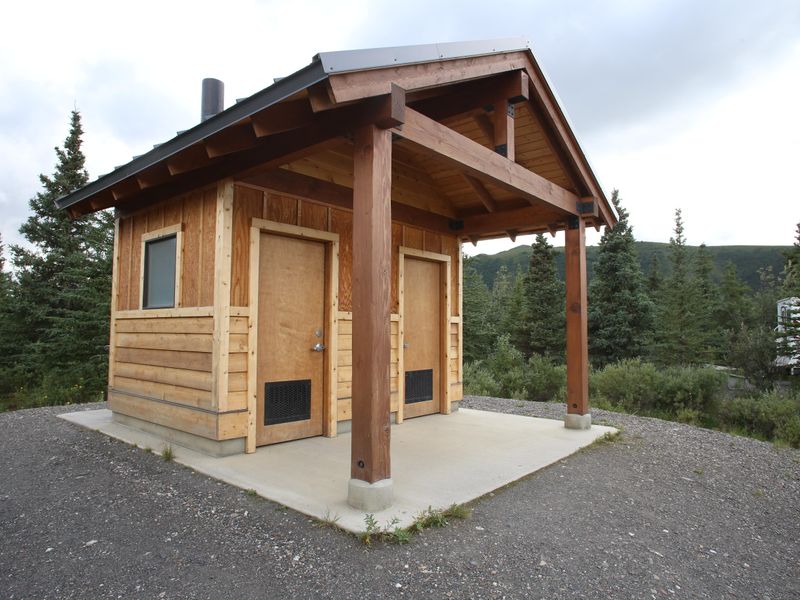 Restrooms at Teklanika