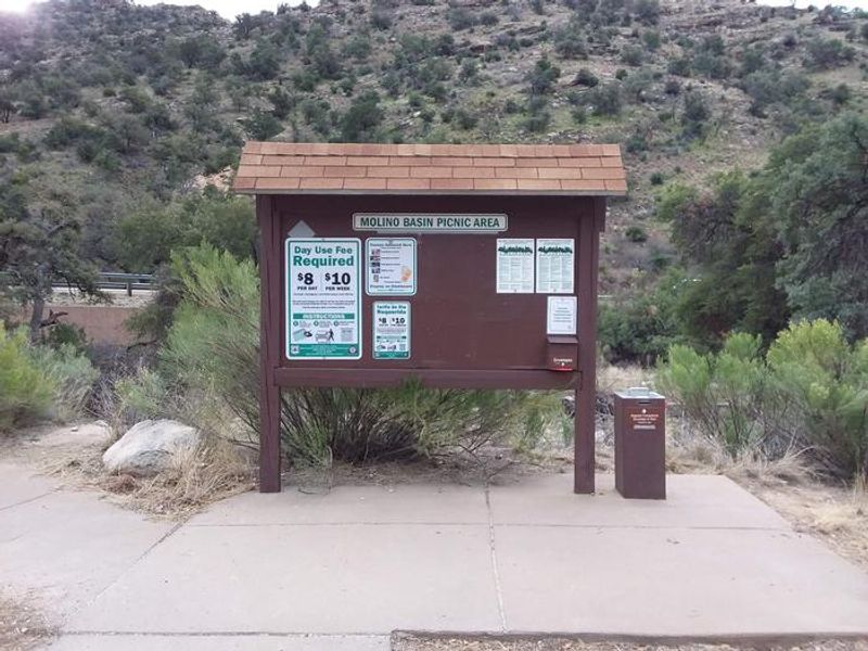 Day use information and pay station.