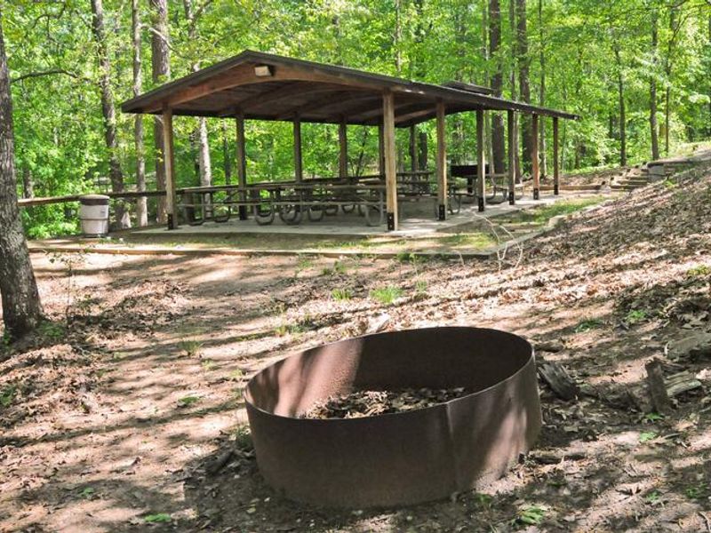 Sweetwater Campground Group Campsite 28 A-H Pavilion.