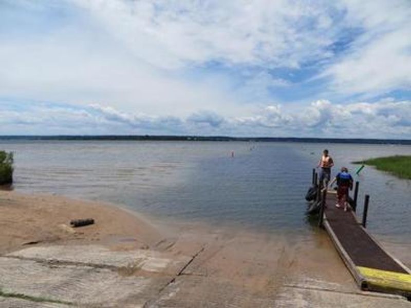 Boat launch located at the Little Bay de Noc Campground