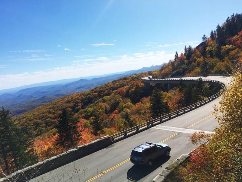 Linn Cove Viaduct as seen from Tanawha Trail