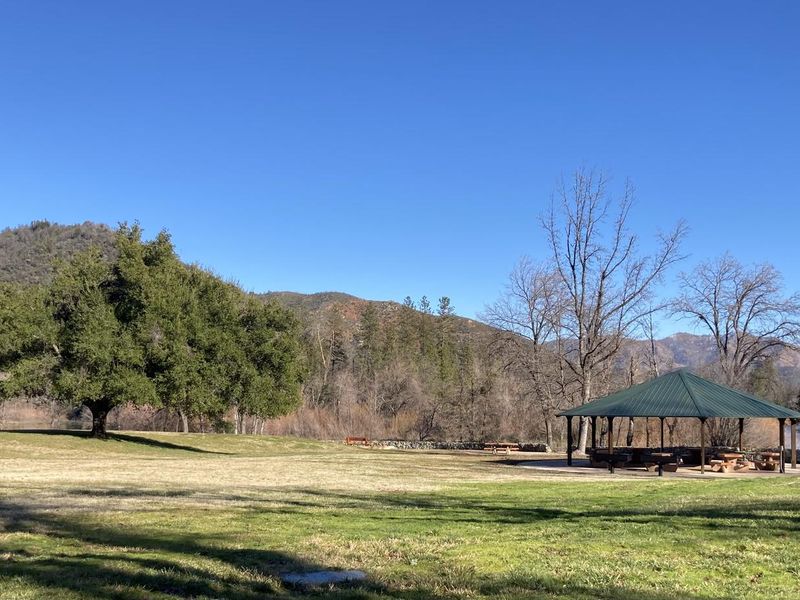 Area of Carr Powerhouse Picnic Shelter 