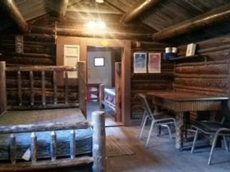 The main room of the cabin