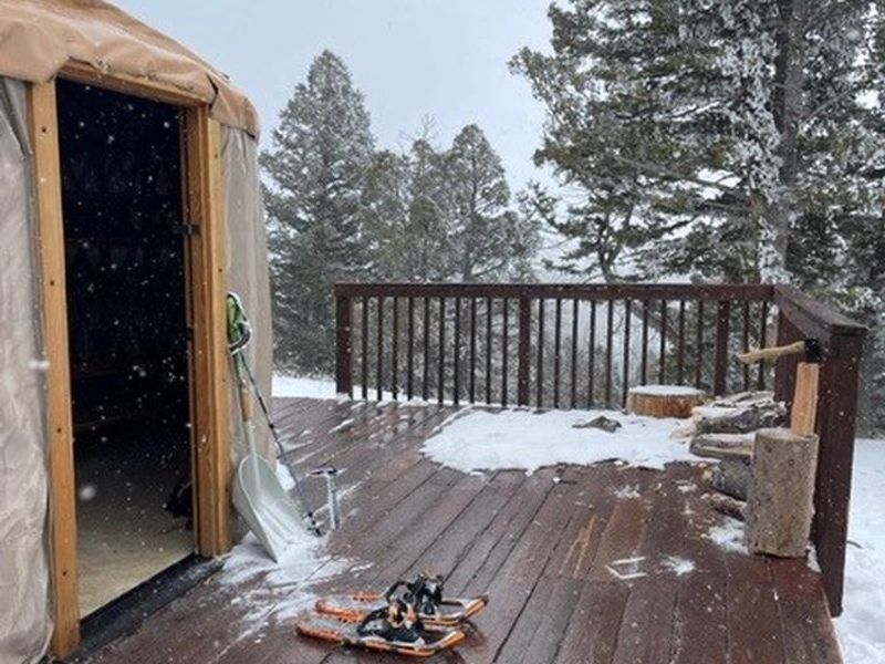 View of front deck (snowshoes not included)