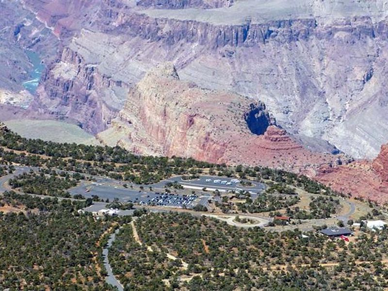 The Desert View developed area including the campground