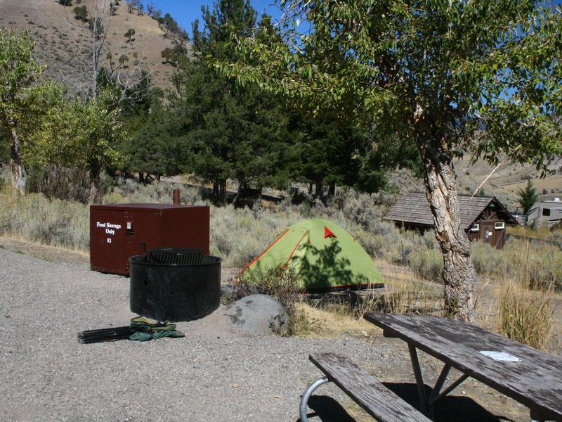 Mammoth Campsite #83, looking north