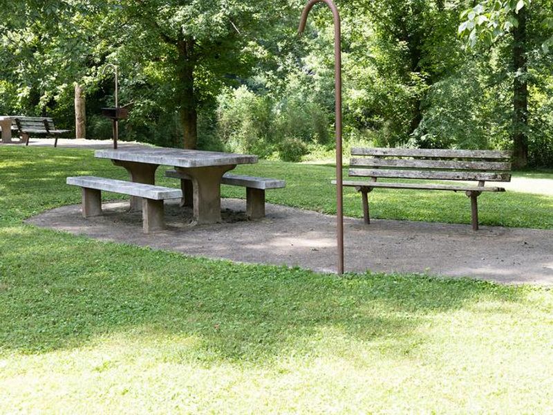 At Houchin Ferry Campground, you can have a picnic and admire the river.