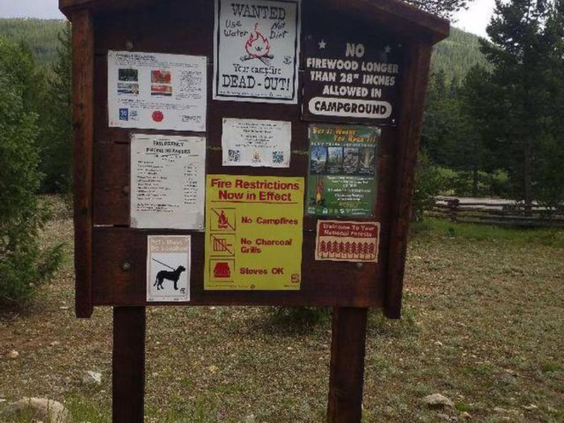 May Queen Campground information kiosk 2