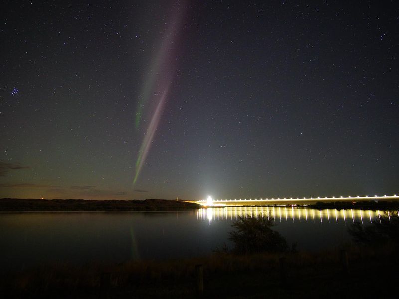 Fort Peck is a great place to view the night sky, we even see the aurora!