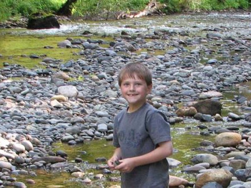 Great swimming hole and place for children to play.