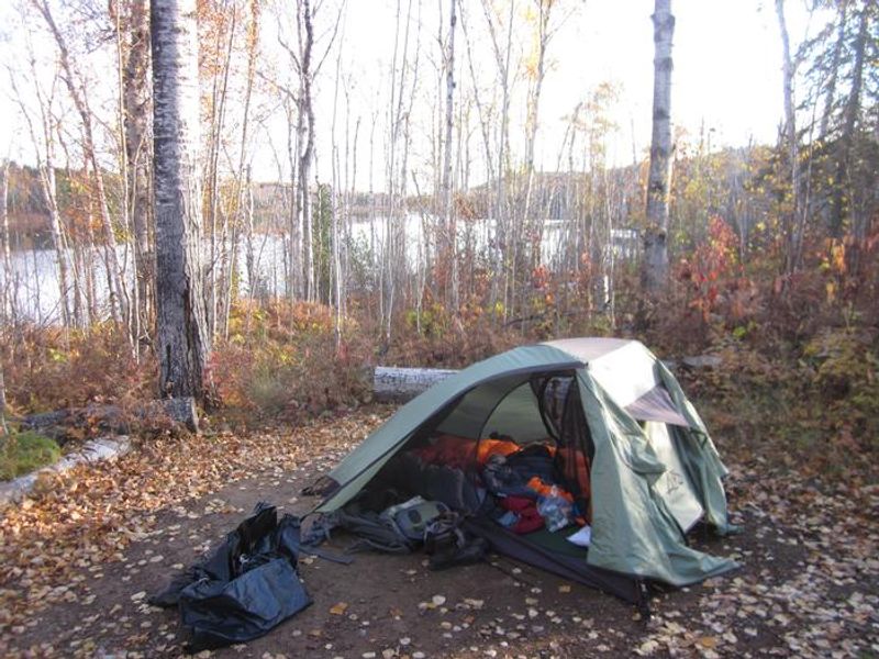 Hatchet Lake Campground is a popular stop for backpackers along the Greenstone Ridge Trail.