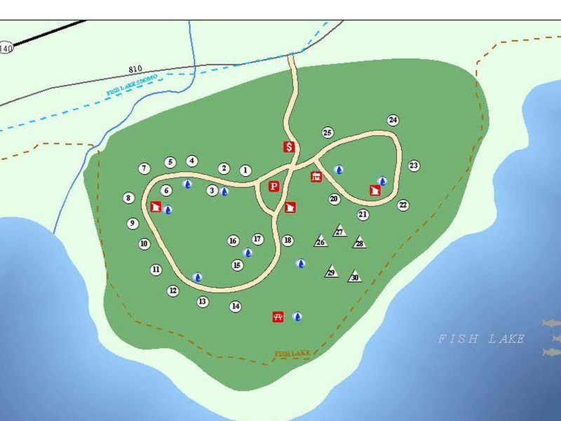 Doe Point Campground Map
