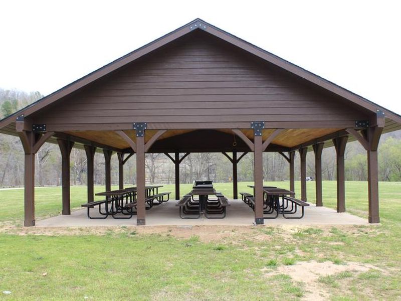 Ozark Pavilion within the Ozark Campground