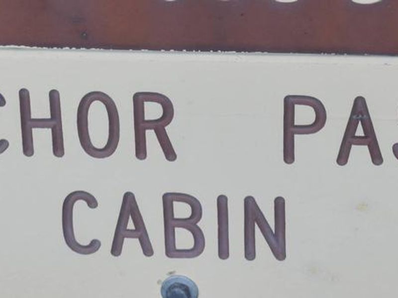 Anchor Pass Cabin Sign