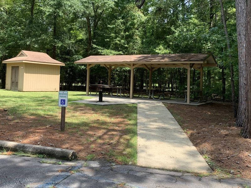 Bluff Creek picnic shelter