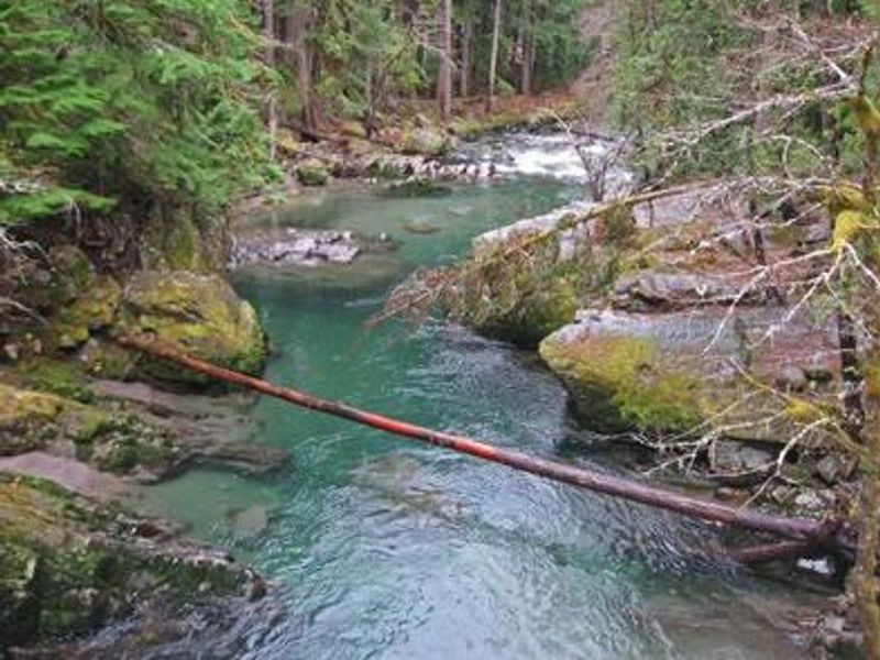 View from the campground bridge.