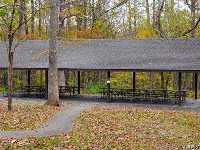Covered picnic shelter available 
