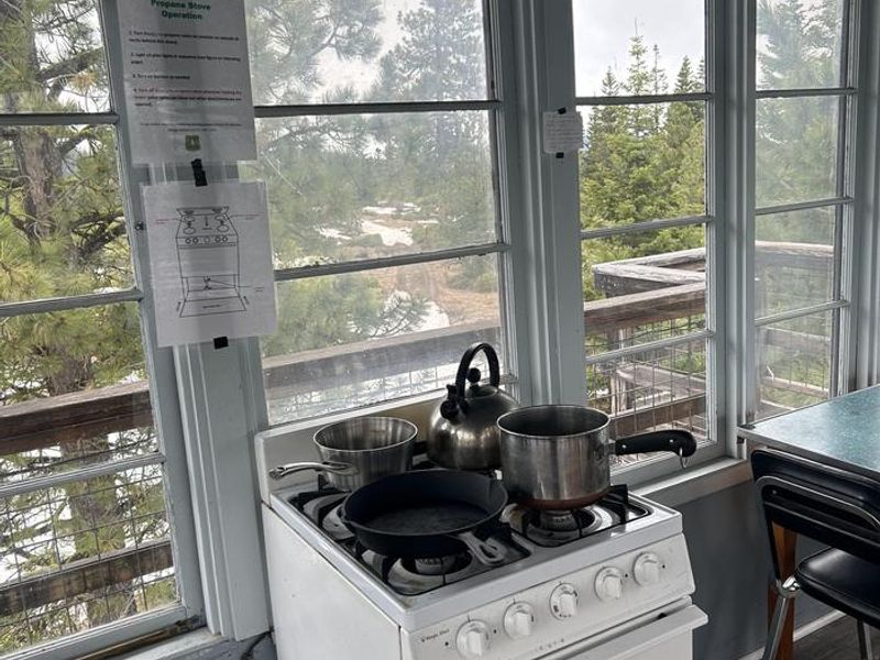 Fivemile Lookout propane stove.