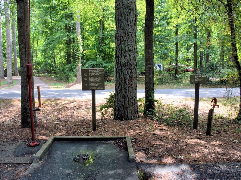 Victoria Campground Dump Station Near Gatehouse, West Side.