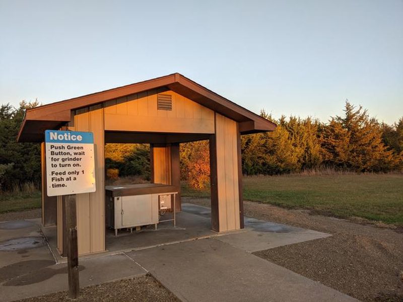 Fish cleaning station at West Rolling Hills