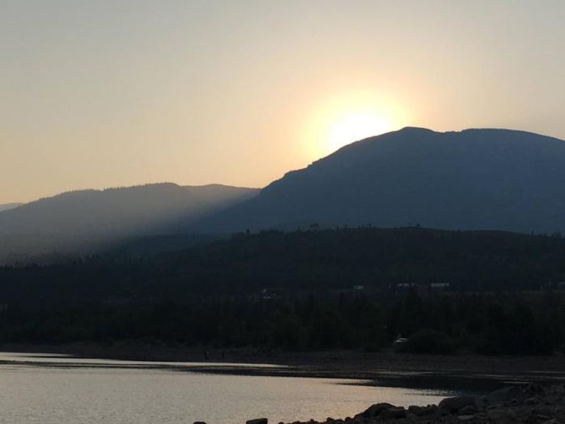 Sunset View From Heaton Bay Campground