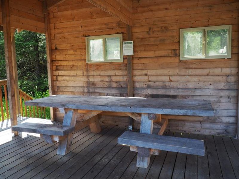 Deep Bay Cabin covered porch