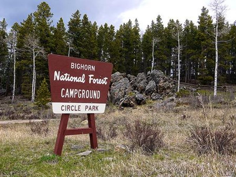 Circle Park Campground Entrance Sign