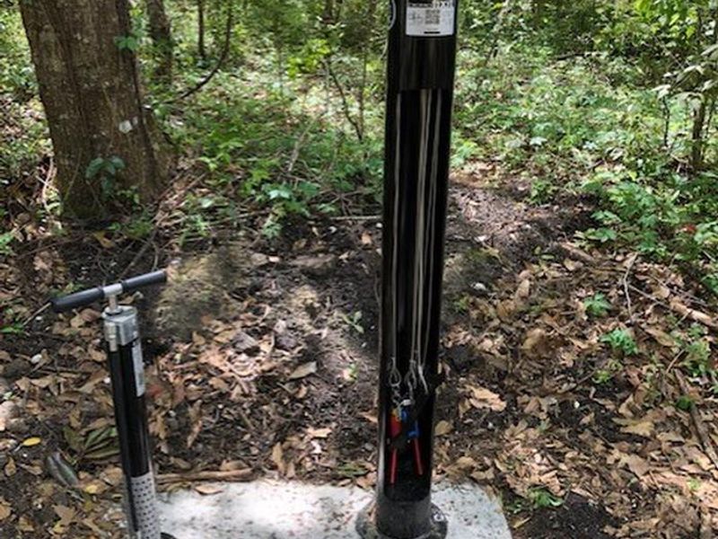 Live Oaks Bike Trail Bike repair stations close to start of trail that starts inside the park.