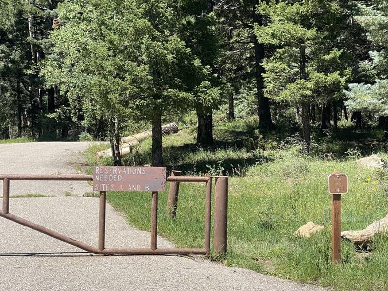 Gated Entrance to Group Campgrounds
