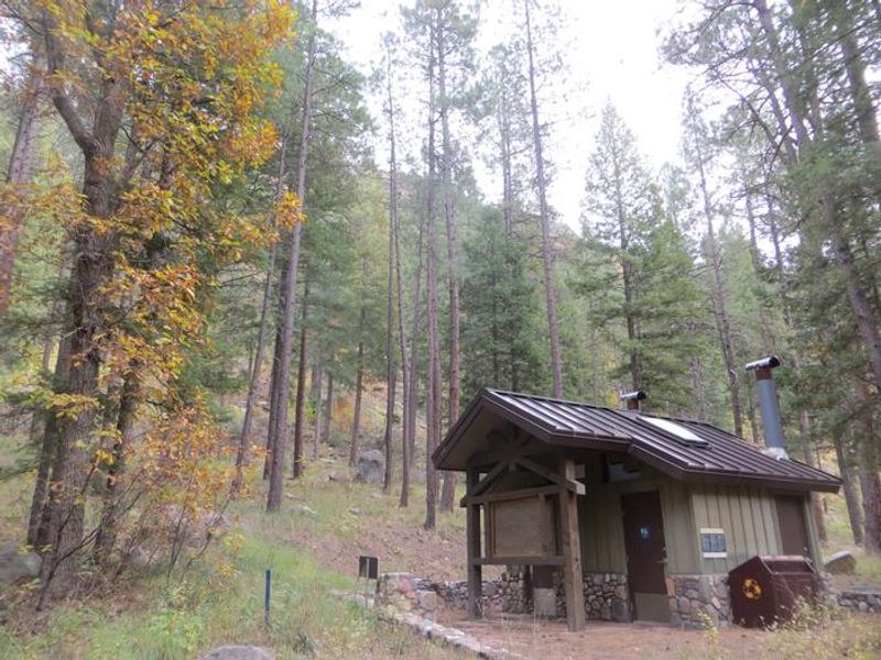 Pine Flats Campground Restroom Building. 